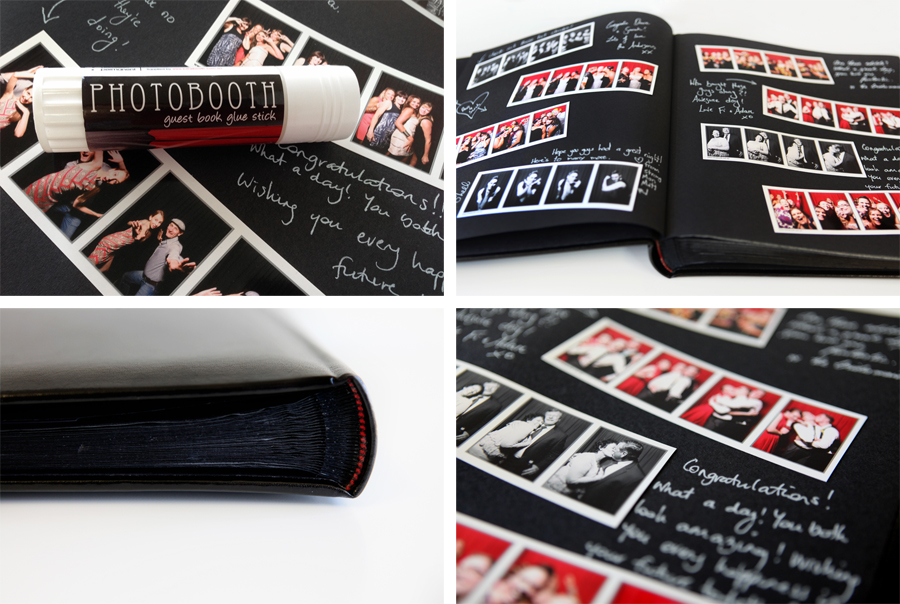 Design-Forward Photo Strip Guest Book