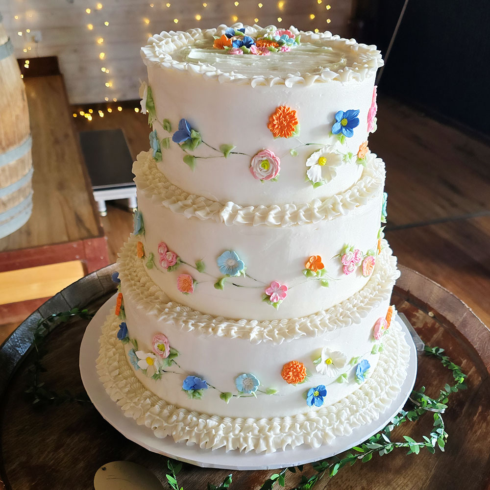 Retro Wedding Cake